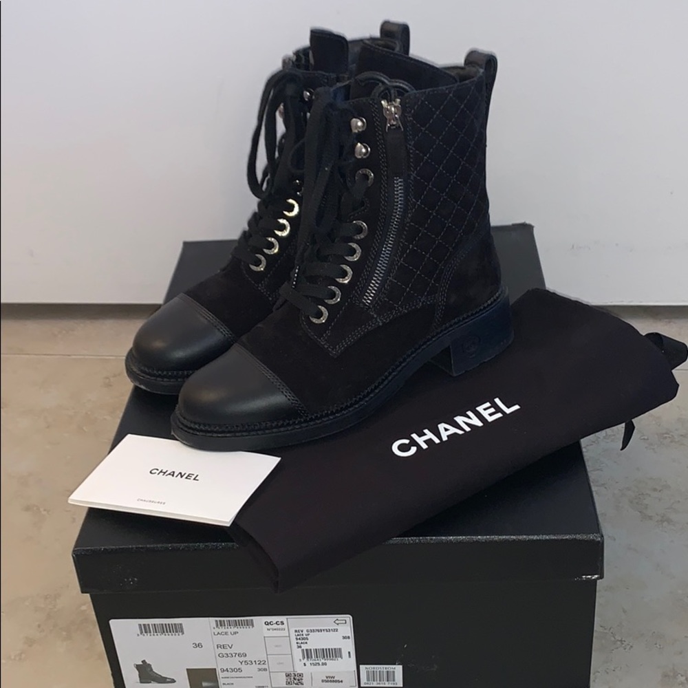 Chanel suede leather boots - Picture 8 of 10